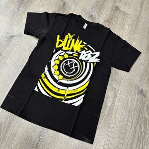 Blink 182 Band T Shirt Black Men's Medium Graphic Tee Music Rock Emo TShirt